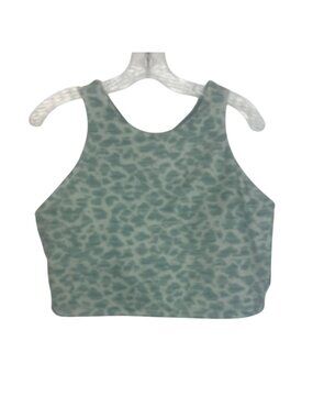 MTA Sport Sports Bra Womens Size 1X Green New Racerback Workout Gym